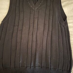 V neck golf vest Black